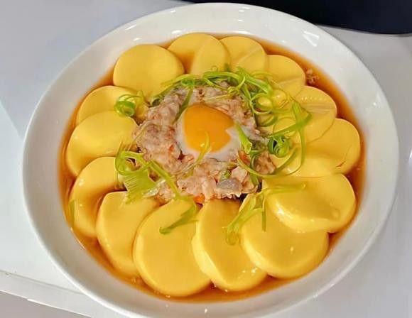 đậu nũ non hấp tôm thịt, công thức đậu nũ non hấp tôm thịt, món ngon từ đậu hũ non