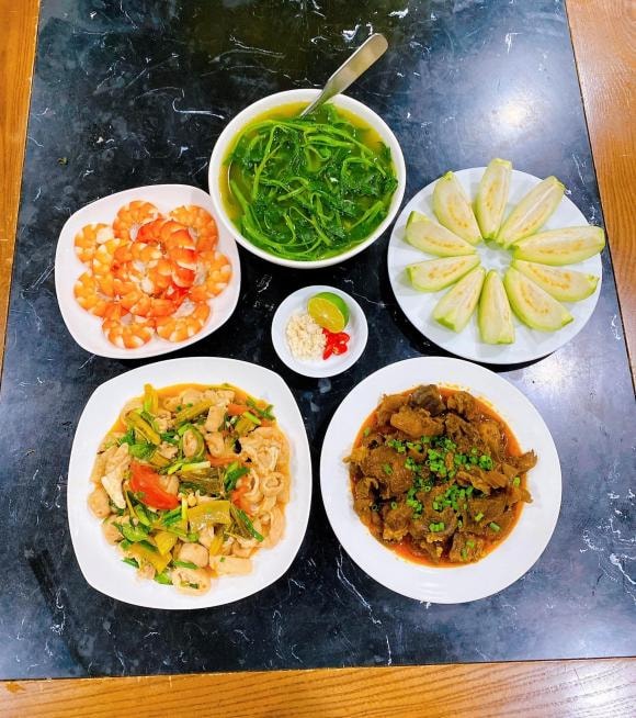 mâm cơm, mâm cơm nhà, món ngon 