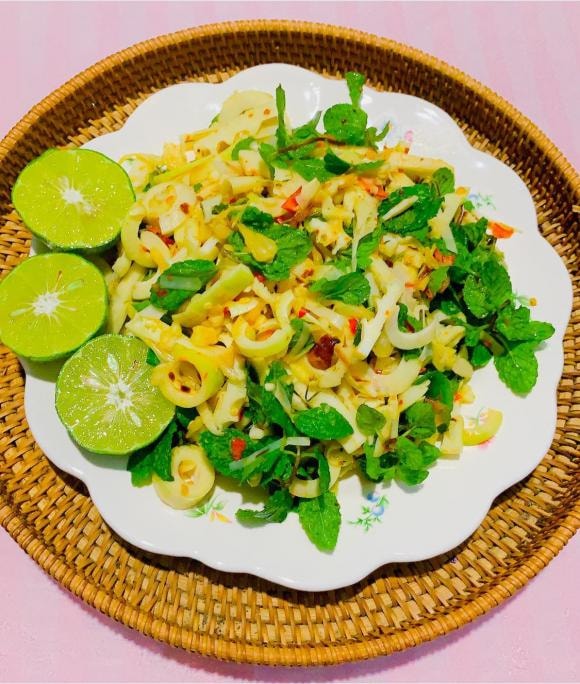 nộm măng, công thức nộm măng, món ngon từ măng