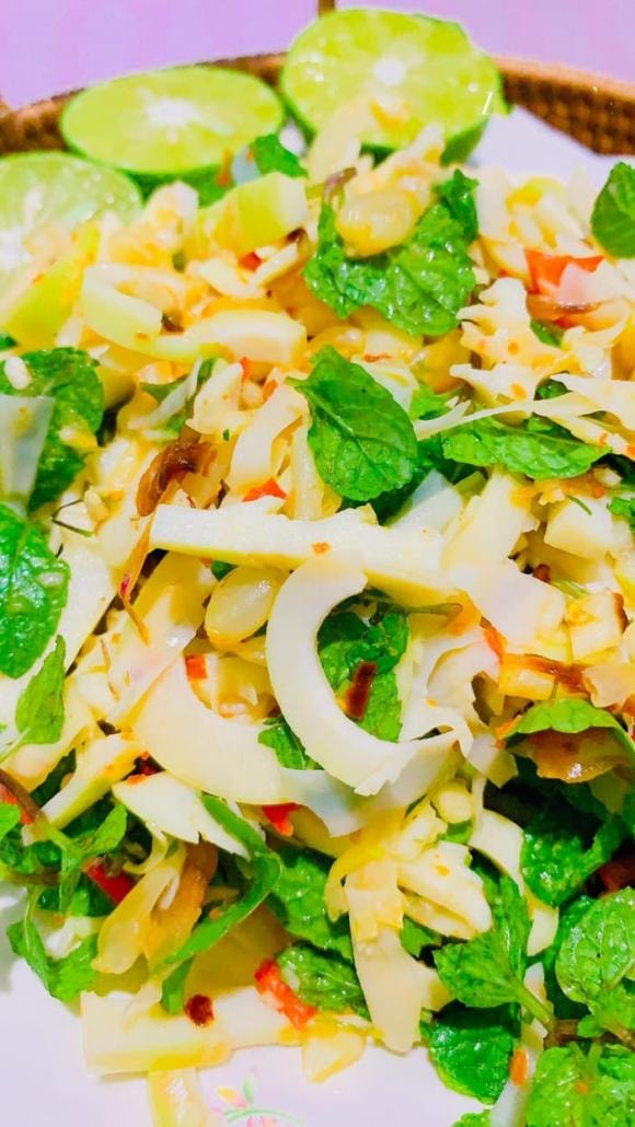 nộm măng, công thức nộm măng, món ngon từ măng