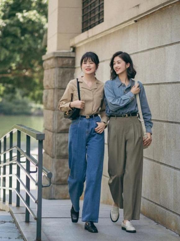 sơ mi, thời trang thu, phối đồ đẹp, mặc đẹp
