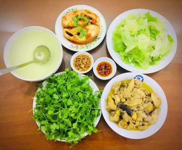 mâm cơm, mâm cơm ngày mưa, món ngon 
