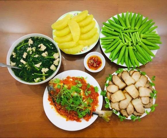 mâm cơm, mâm cơm ngày mưa, món ngon 