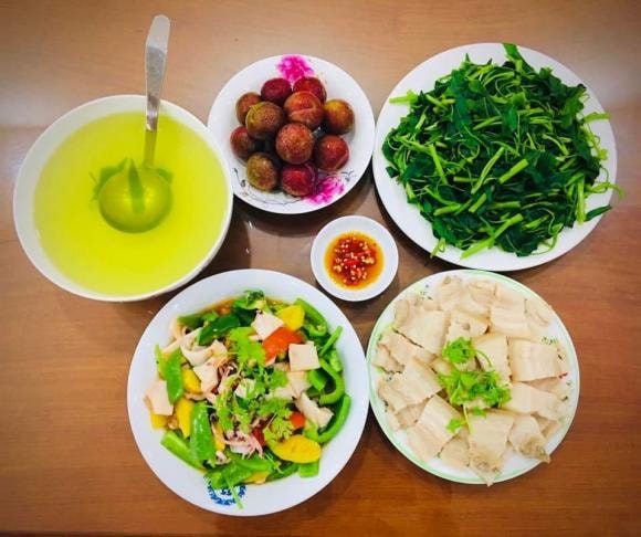 mâm cơm, mâm cơm ngày mưa, món ngon 