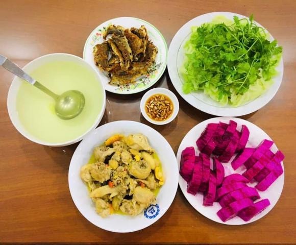 mâm cơm, mâm cơm ngày mưa, món ngon 