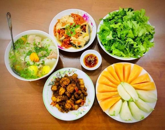 mâm cơm, mâm cơm ngày mưa, món ngon 