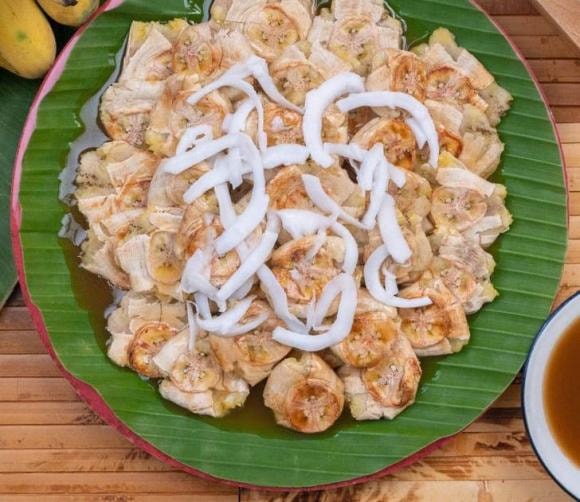 chuối nướng, cách làm chuối nướng, chuối nướng bằng nồi chiên không dầu 