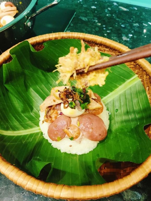 xôi mặn, cách đồ xôi, xôi ngon, món ngon 