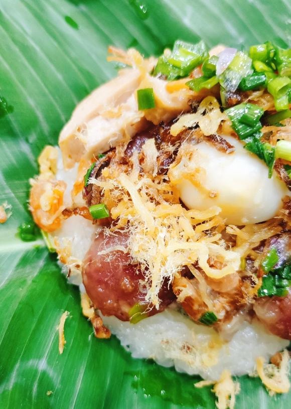 xôi mặn, cách đồ xôi, xôi ngon, món ngon 
