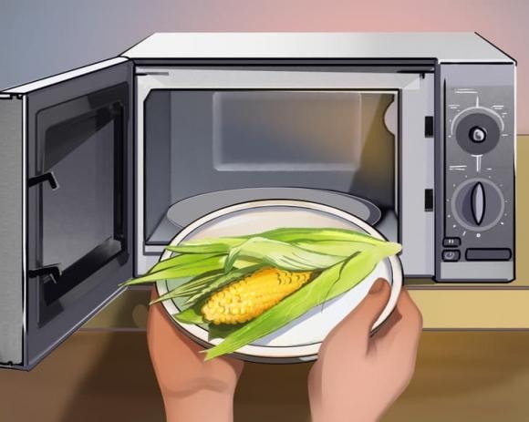lò vi sóng, nấu ngô, luộc ngô, mẹo nấu ăn