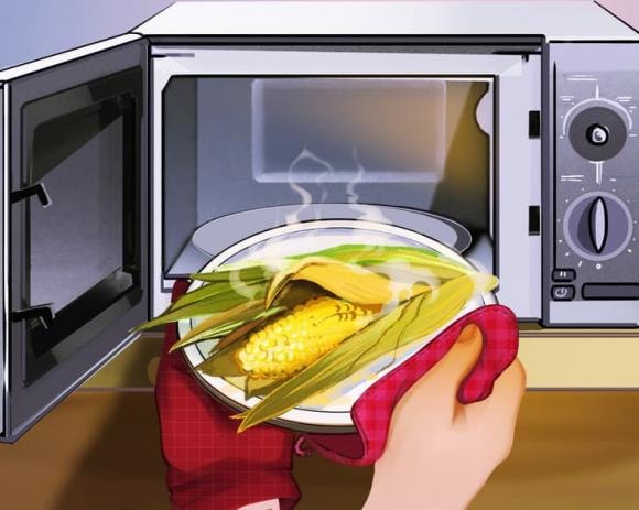 lò vi sóng, nấu ngô, luộc ngô, mẹo nấu ăn