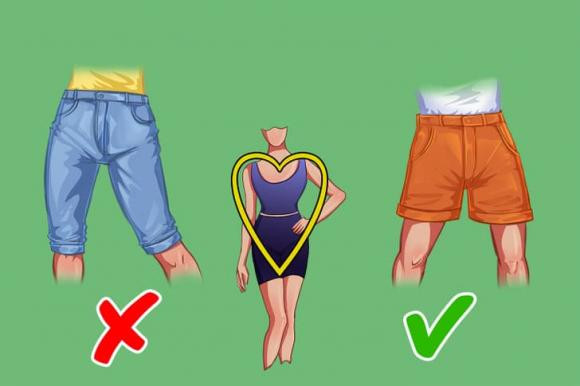 mẹo chọn quần short theo dáng người 0 quần short, mẹo chọn quần short, dáng người, mẹo chọn quần short theo dáng người