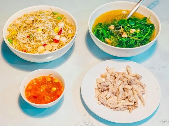 vợ cũ Vũ Duy Khánh, DJ Tiên Moon, mâm cơm ngon