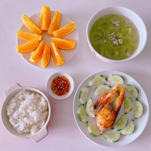 mâm cơm ngon, mâm cơm ở cữ, chồng nấu cơm cho vợ