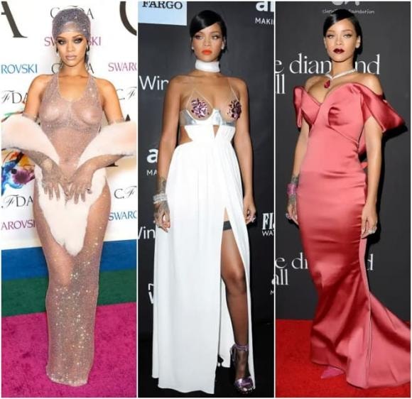 Rihanna, phong cách thời trang hoan dã của Rihanna, sao Hollywood