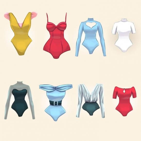 quần áo liền, áo liền quần, thời trang, bodysuit