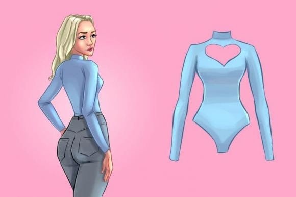 quần áo liền, áo liền quần, thời trang, bodysuit