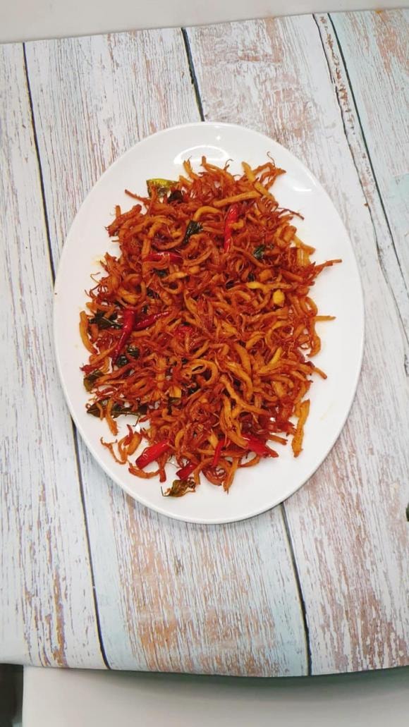 khô gà lá chanh, cách làm khô gà lá chanh, món ngon 