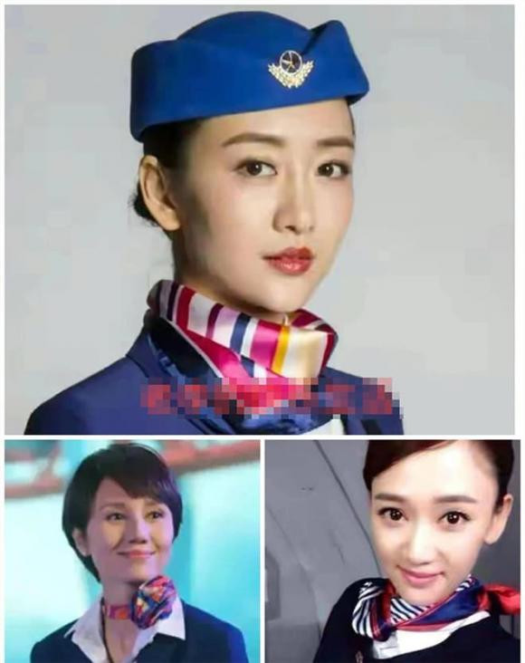 sao nữ nổi tiếng Cbiz, nữ diễn viên mặc trang phục tiếp viên hàng không, sao Hoa ngữ