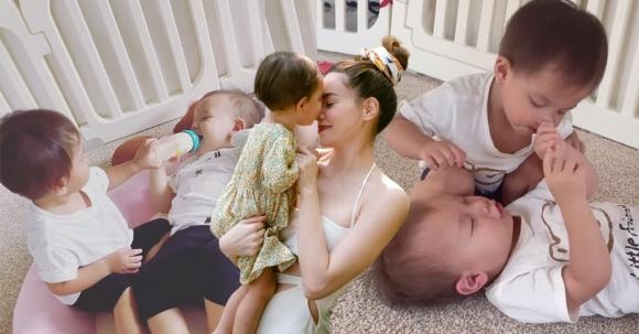 ,ca sĩ Hồ Ngọc Hà,nữ ca sĩ hồ ngọc hà,diễn viên Kim Lý, hai con của Hà Hồ, sao Việt