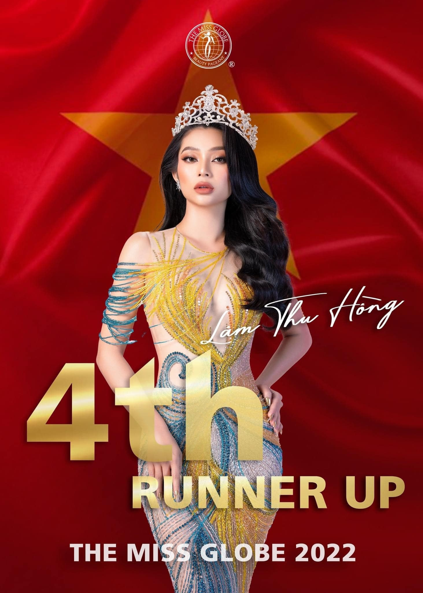 Lâm Thu Hồng đăng quang ngôi vị Á hậu 4 tại Hoa hậu Hoàn Cầu 2022 - 1