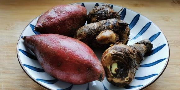 khoai môn, khoai lang tím, món ăn mùa đông, dạy nấu ăn