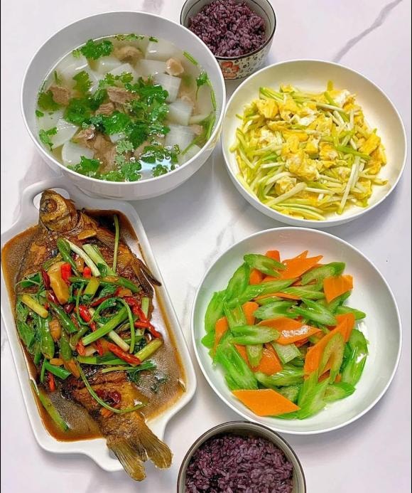 mâm cơm, mâm cơm cuối tuần, món ngon 