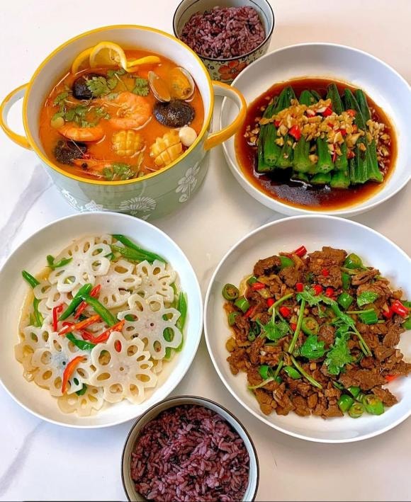 mâm cơm, mâm cơm cuối tuần, món ngon 