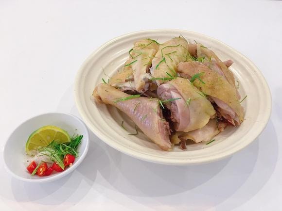 luộc gà, cách luộc gà, luộc gà không cần nước, món ngon 