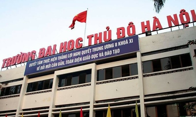 Trường Đại học Thủ Đô Hà Nội, quận Cầu Giấy, Hà Nội. Ảnh: Đại học Thủ Đô Hà Nội