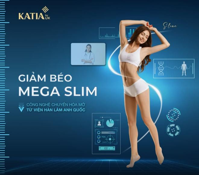 Mega slim, công nghệ giảm béo an toàn, Thẩm mỹ viện Katia