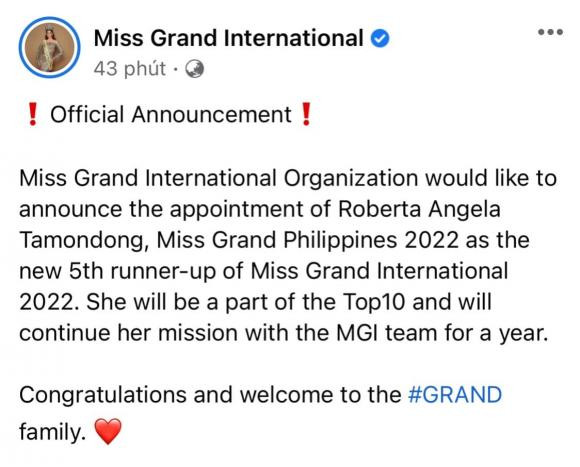 á hậu 5 miss grand, thùy tiên, sao việt 