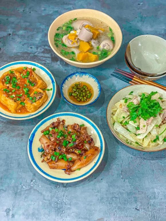 mâm cơm, mâm cơm ngon, mâm cơm gia đình