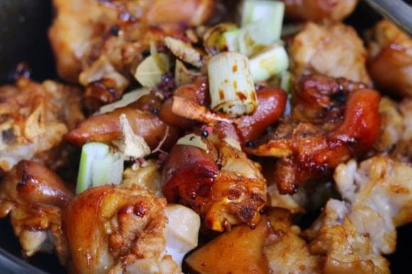 hạt dẻ, chân giò, móng giò, món ăn ngon, Móng giò hầm hạt dẻ 