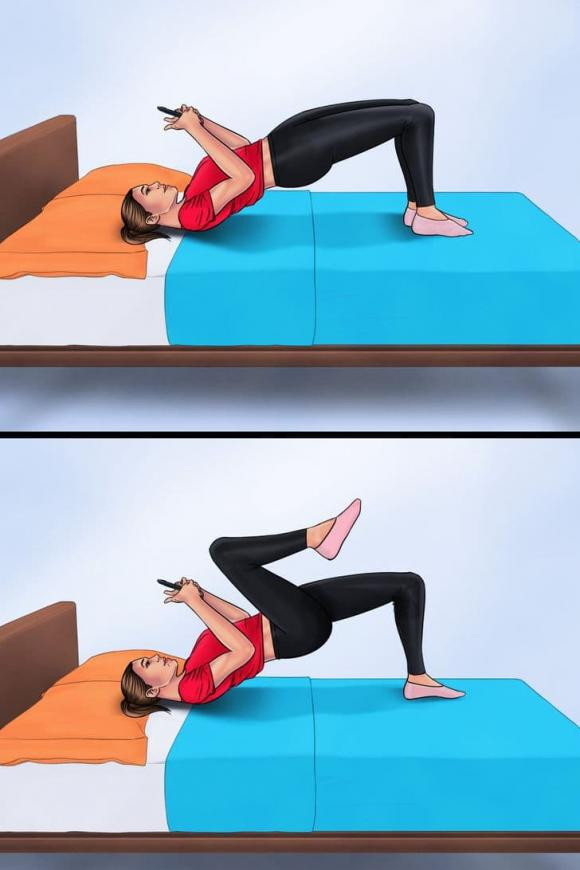 bài tập, tập thể dục, bài tập thể dục, động tác thể dục, động tác thể dục trên giường