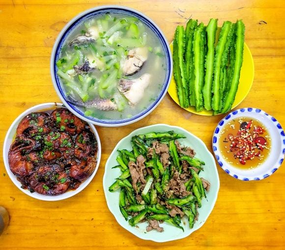 mâm cơm, mâm cơm đầu tuần, món ngon 