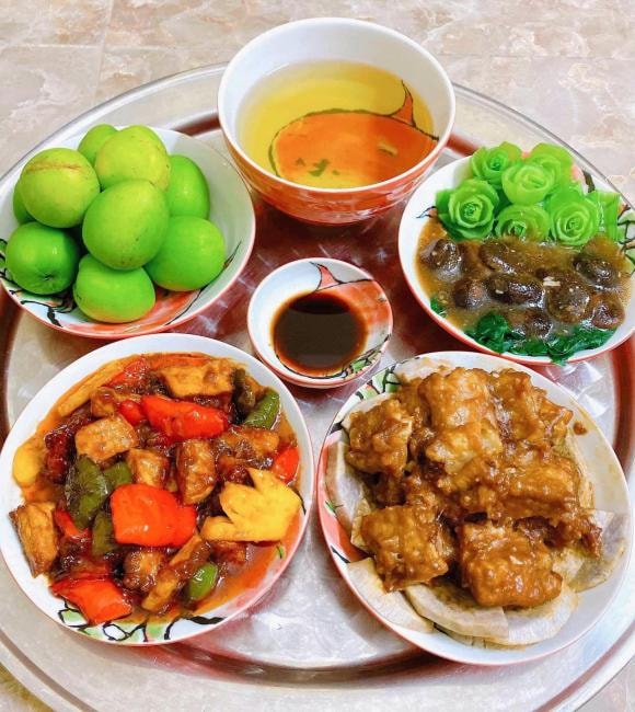mâm cơm ngon, mâm cơm gia đình, mâm cơm