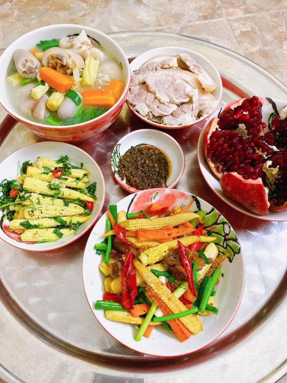 mâm cơm ngon, mâm cơm gia đình, mâm cơm