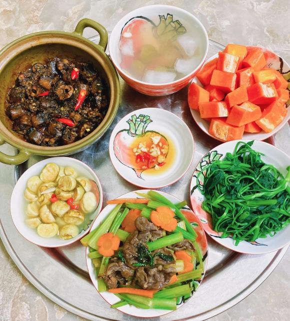 mâm cơm ngon, mâm cơm gia đình, mâm cơm
