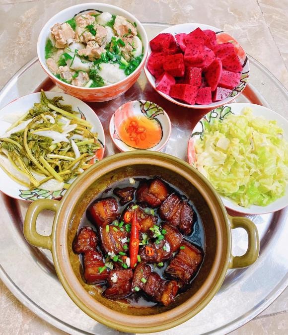 mâm cơm ngon, mâm cơm gia đình, mâm cơm