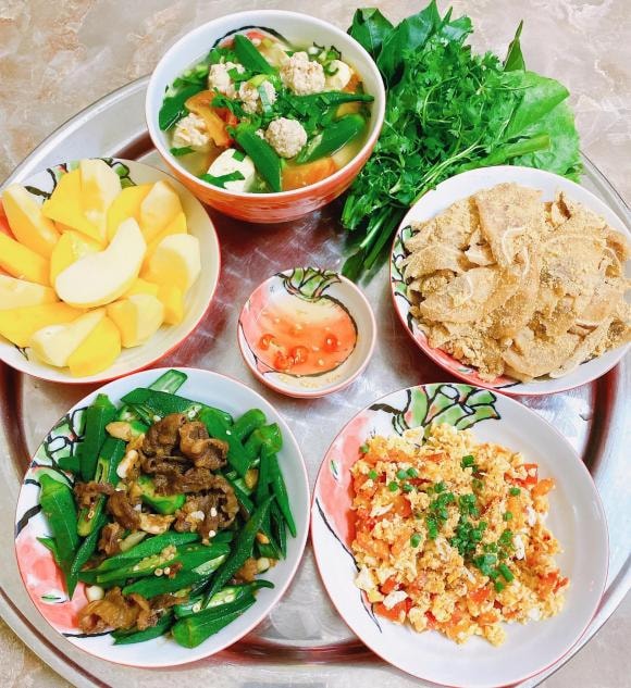 mâm cơm ngon, mâm cơm gia đình, mâm cơm