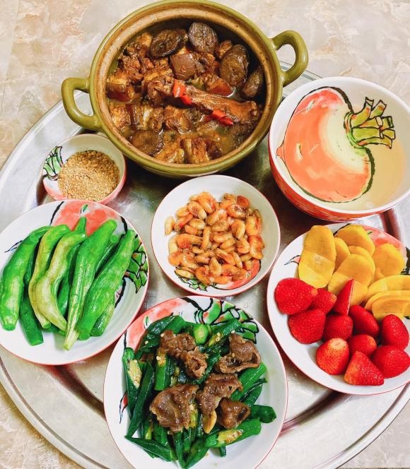 mâm cơm ngon, mâm cơm gia đình, mâm cơm