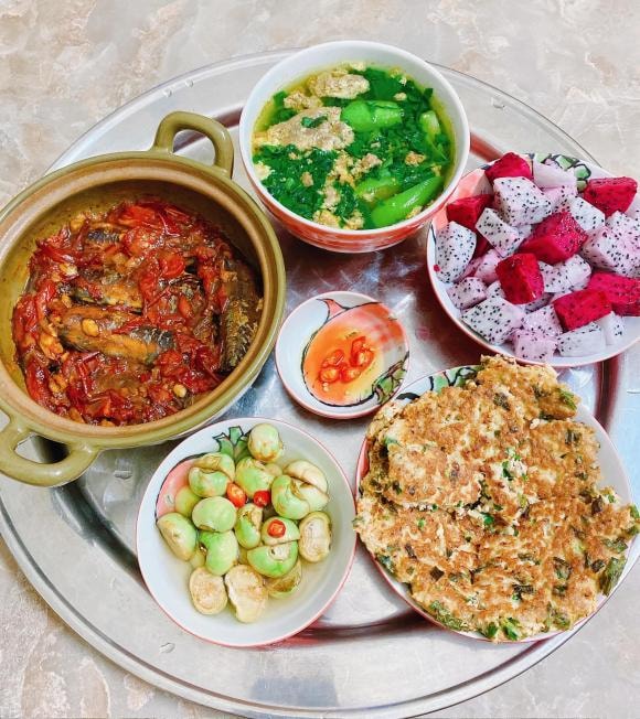 mâm cơm ngon, mâm cơm gia đình, mâm cơm