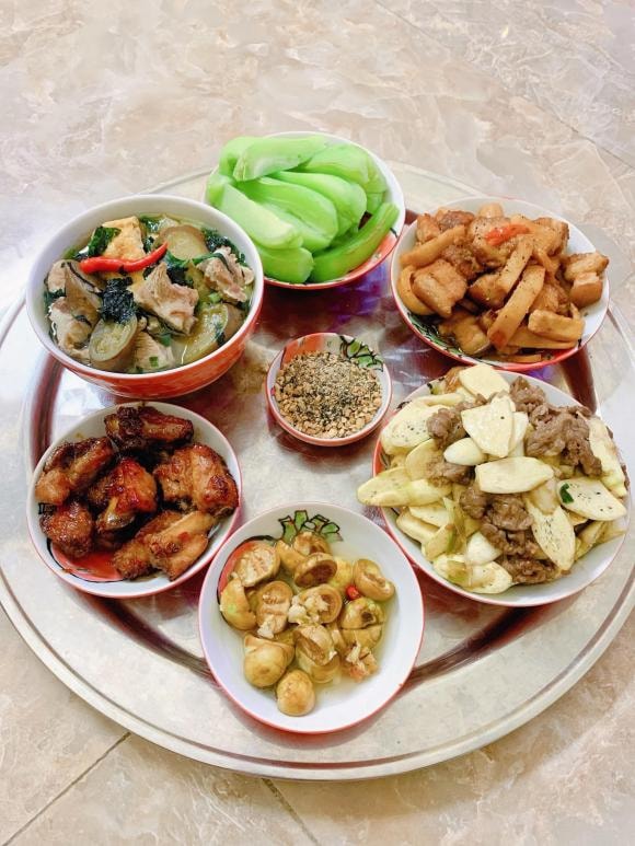 mâm cơm ngon, mâm cơm gia đình, mâm cơm