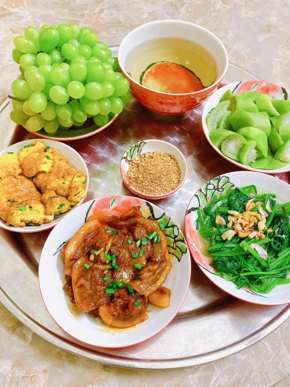 mâm cơm ngon, mâm cơm gia đình, mâm cơm
