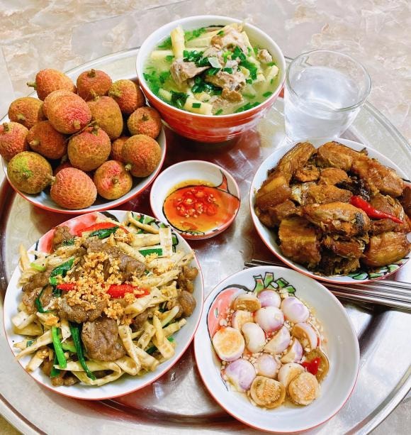 mâm cơm ngon, mâm cơm gia đình, mâm cơm