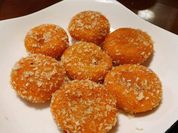 bánh bí đỏ, món ngon mỗi ngày, bánh rán ngon