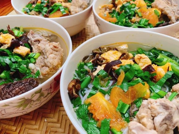 bún tôm, công thức nấu bún tôm, món bún tôm