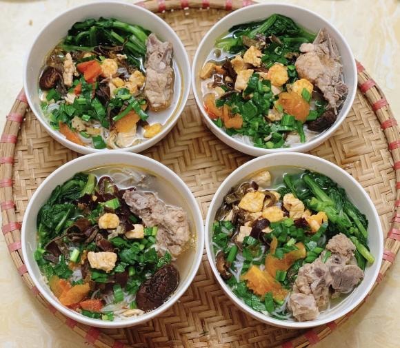 bún tôm, công thức nấu bún tôm, món bún tôm