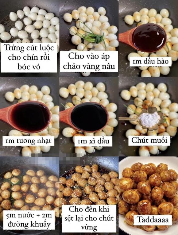 trứng cút, trứng cút chiên, món ngon 